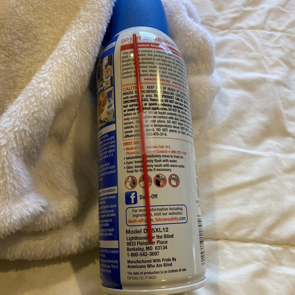 DUST OFF RET10521 Disposable Duster 12 Oz for Keyboards Computers Electronics