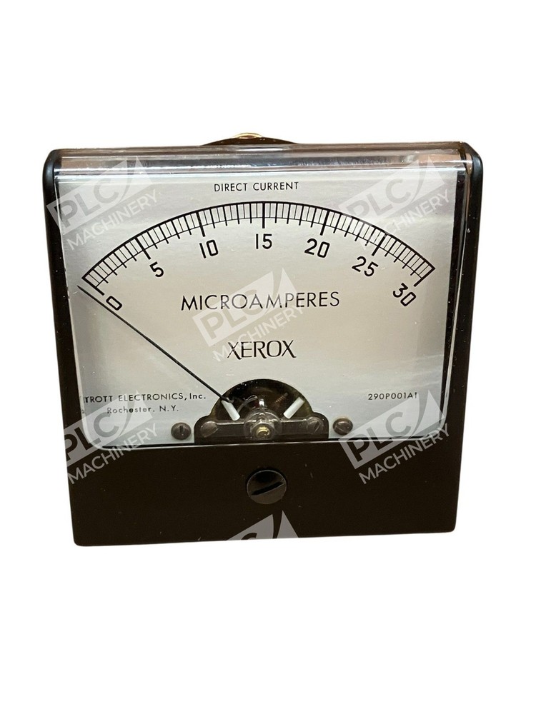 Simpson 290PU01A1 Panel Meter 0–30 µA DC Microammeter Rott Electronics Xerox