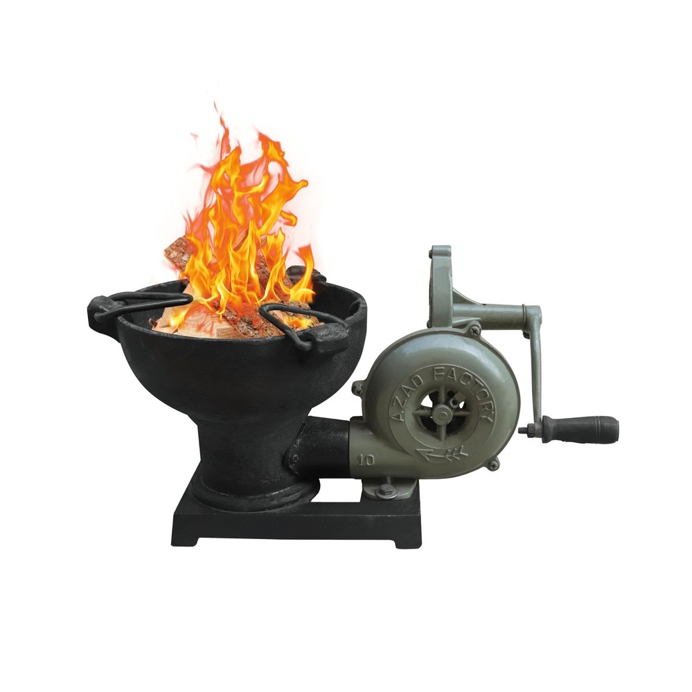 Simond Store Blacksmith's Forge with Hand Blower for Knife Making Blacksmithi...