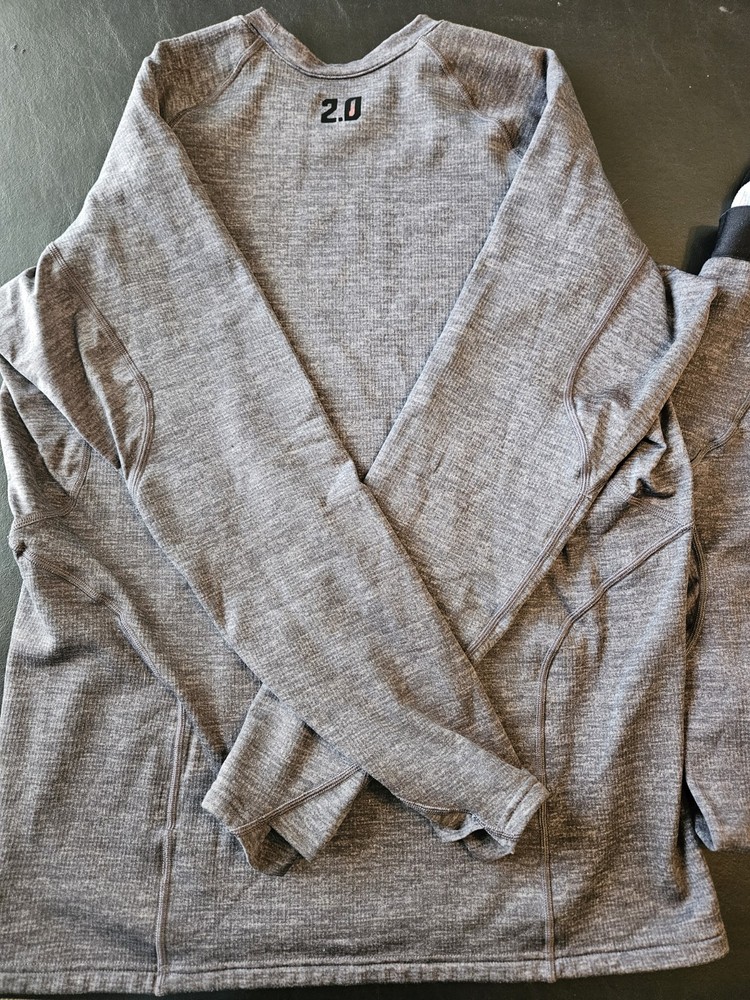 Klim 2.0 Top (XL) & Bottom (L) Base Layer Set Heather Gray