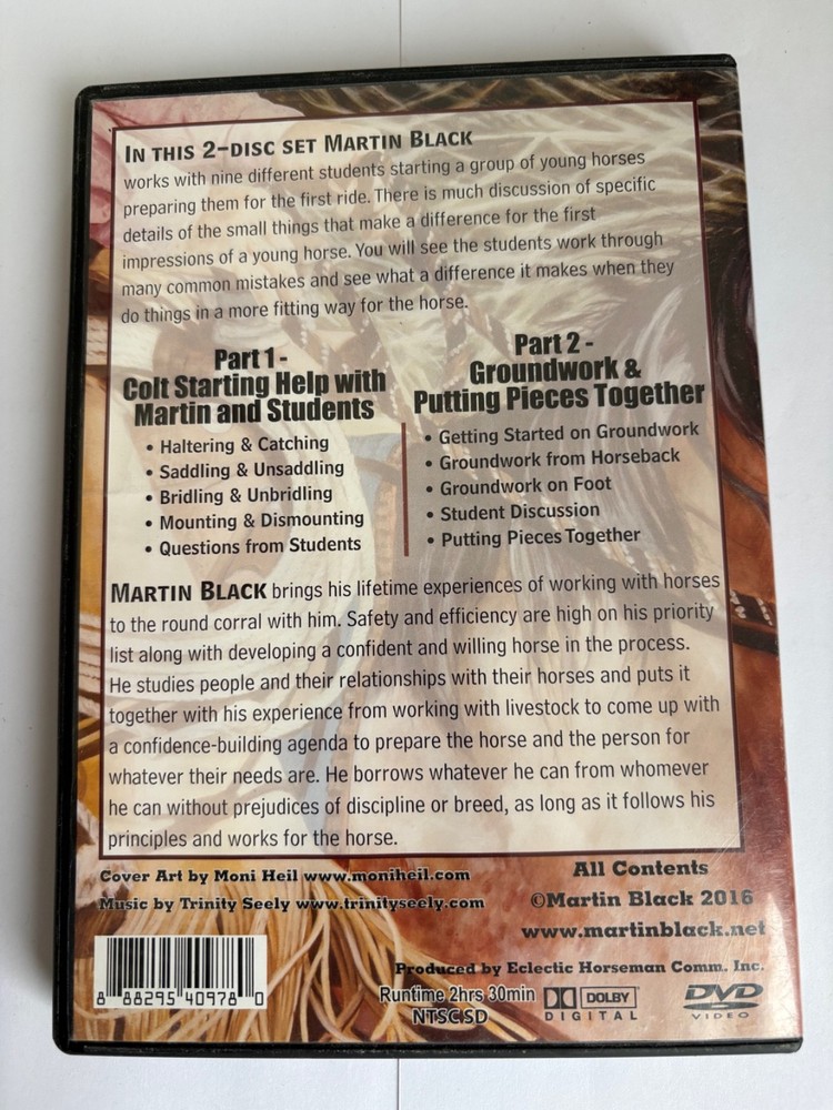 Martin Black Colt Starting DVD (2) Set