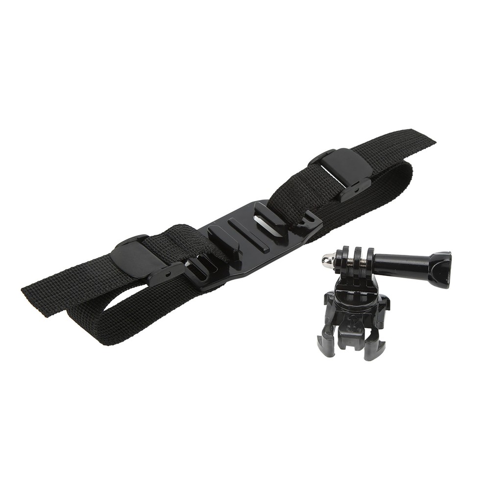 Action Camera Helmet Mount Strap Attachment With Bracket Adapter Base For He HBA