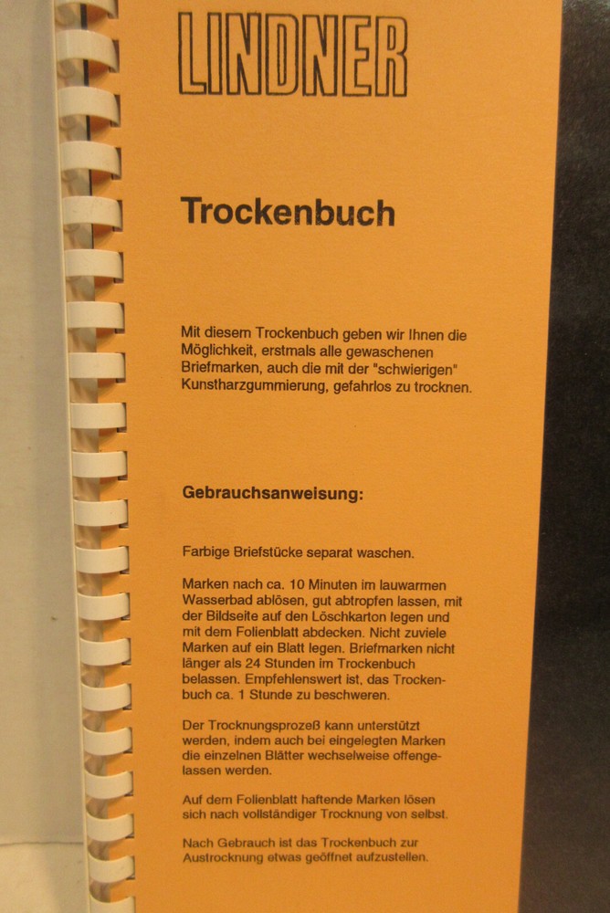 Lindner Trockenbuch Stamp Drying Book