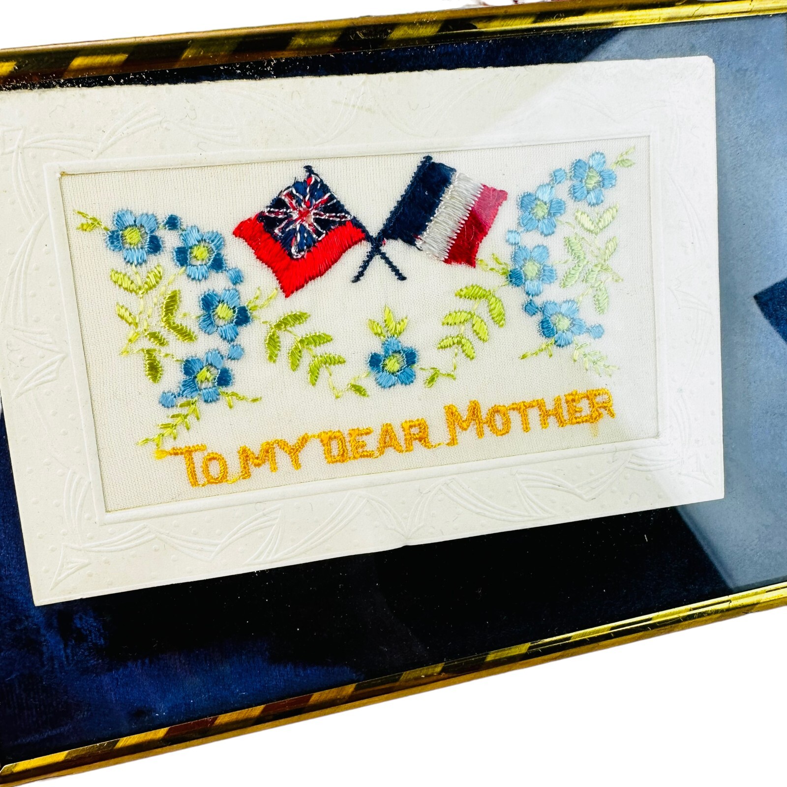 lot of vtg mother hankie usa souvenir postcard and egle hankie