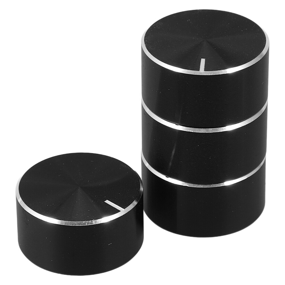 4 Pcs Shaft Volume Control Knob Amplifier Knobs Replacement Aluminum Alloy