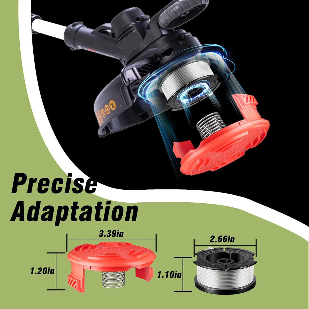 14 Pcs AF-100 Weed Eater Strings Compatible with Black and Decker Weed Eater, 0.
