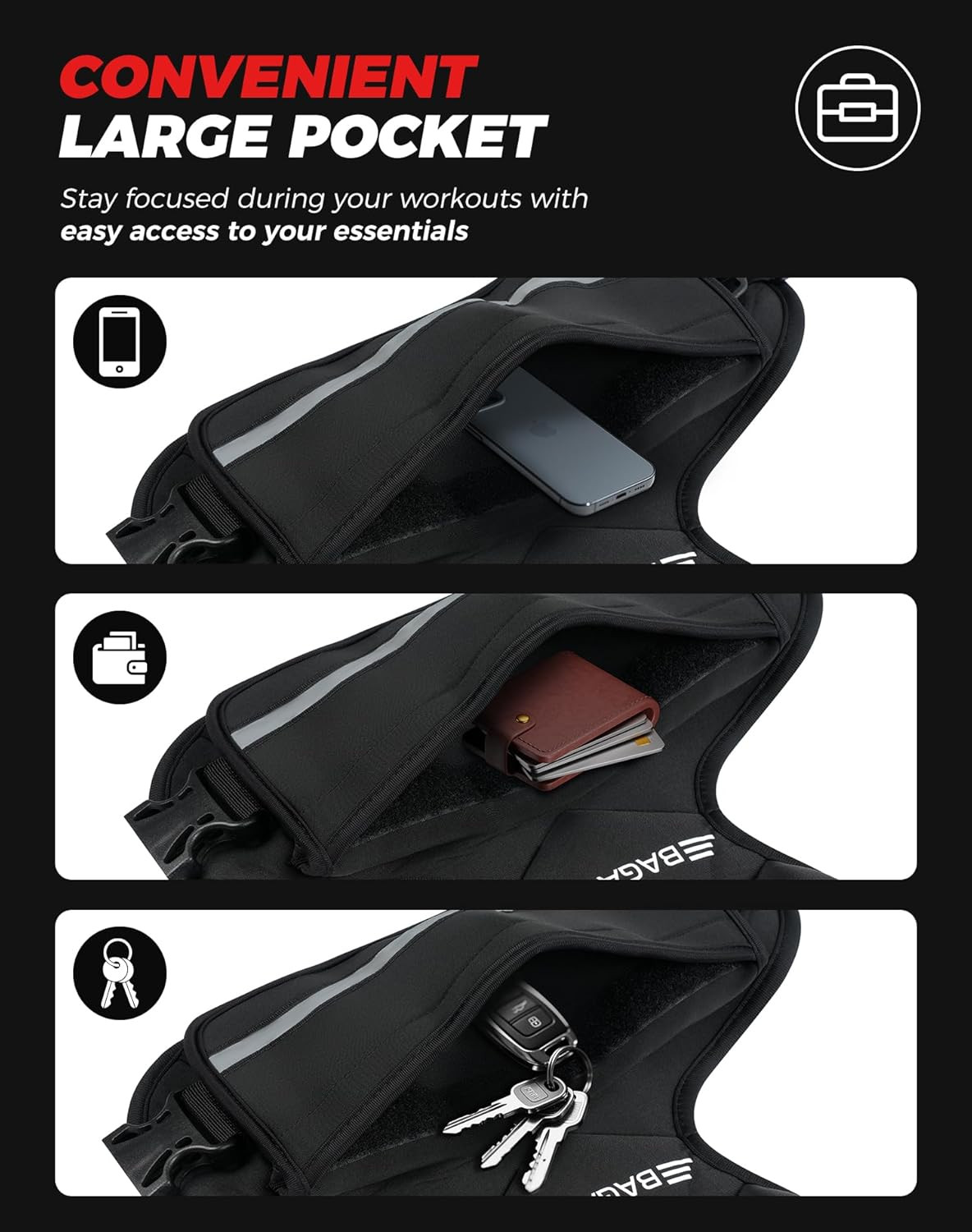 Adjustable Weighted Vest, 4-10Lb/12-18Lb/20-32Lb Rucking Vest for Women & Men wi