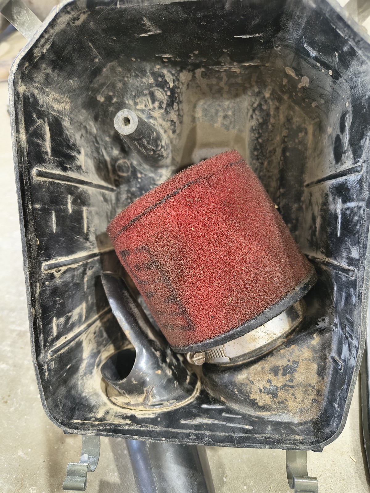 1986 Honda ATC200X Airbox Air Box Lid Intake Boot Complete