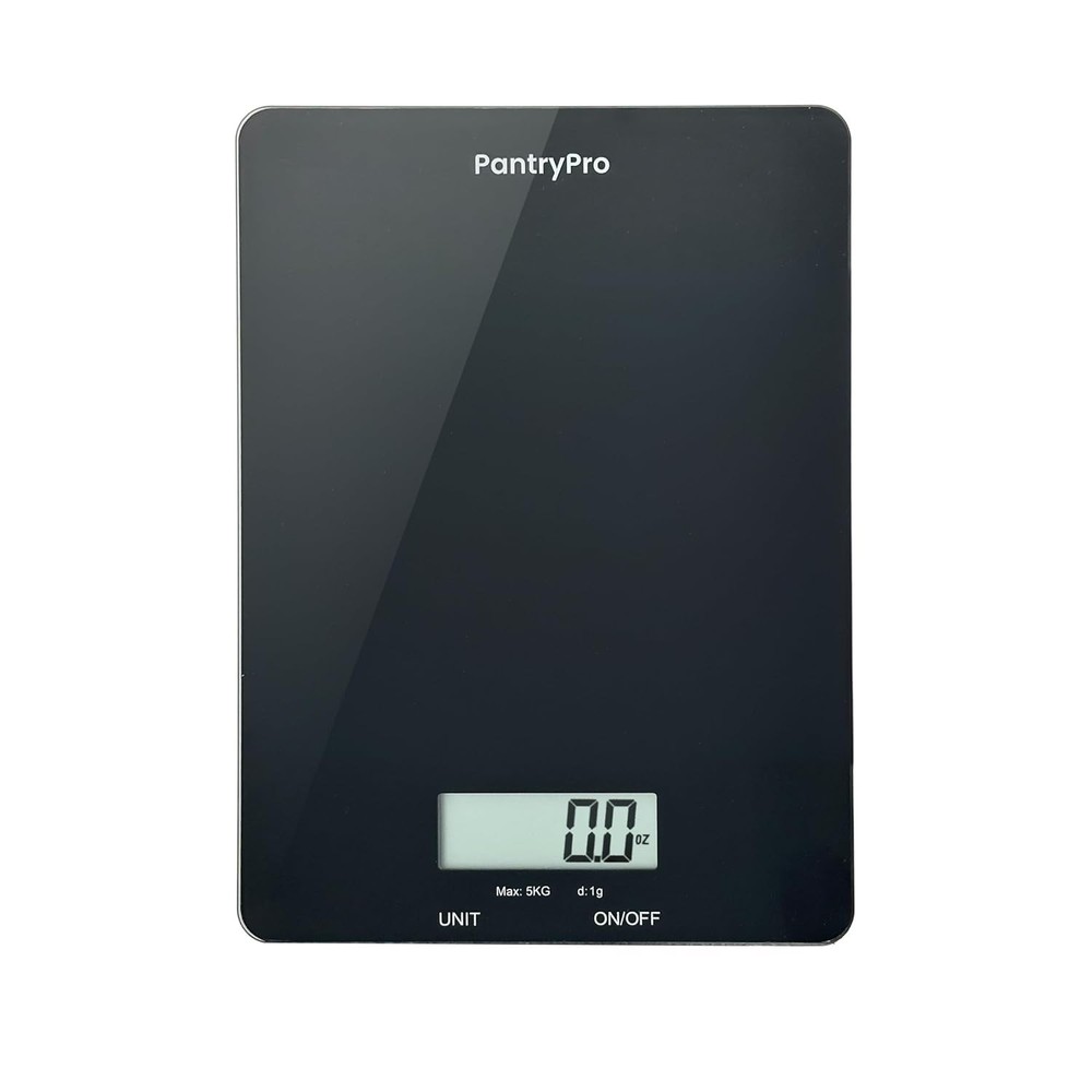 Precise Black Kitchen Scale - Digital - 11lb Capacity - Easy Multi-Unit Switch