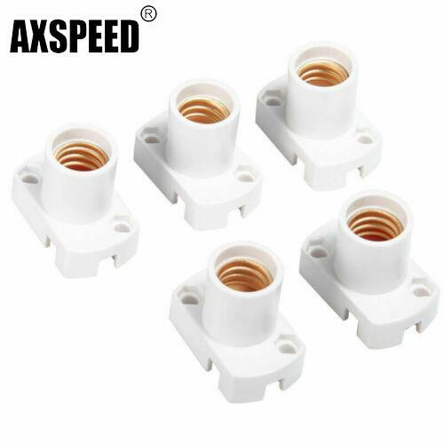 1/2/5pcs E12 LED Ship Plastic Light Bulb Lamp Socket Holder PBT Adapter White