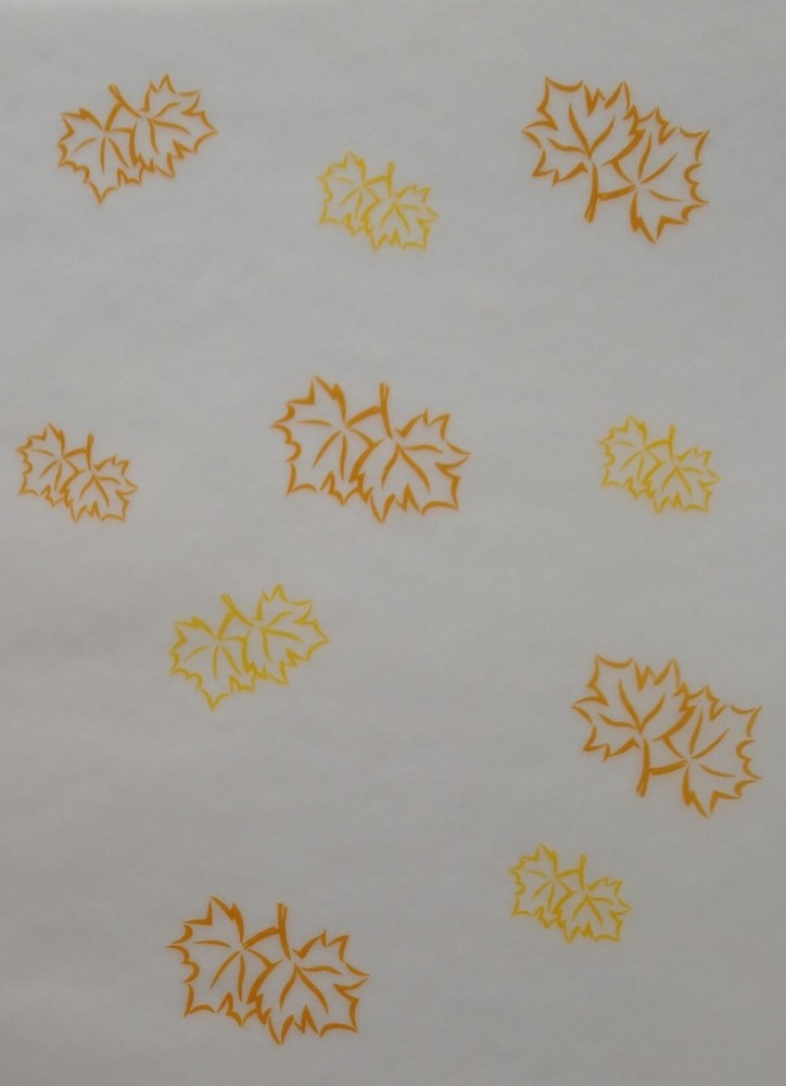 Vellum Fall Leaf Printed 10pc Set