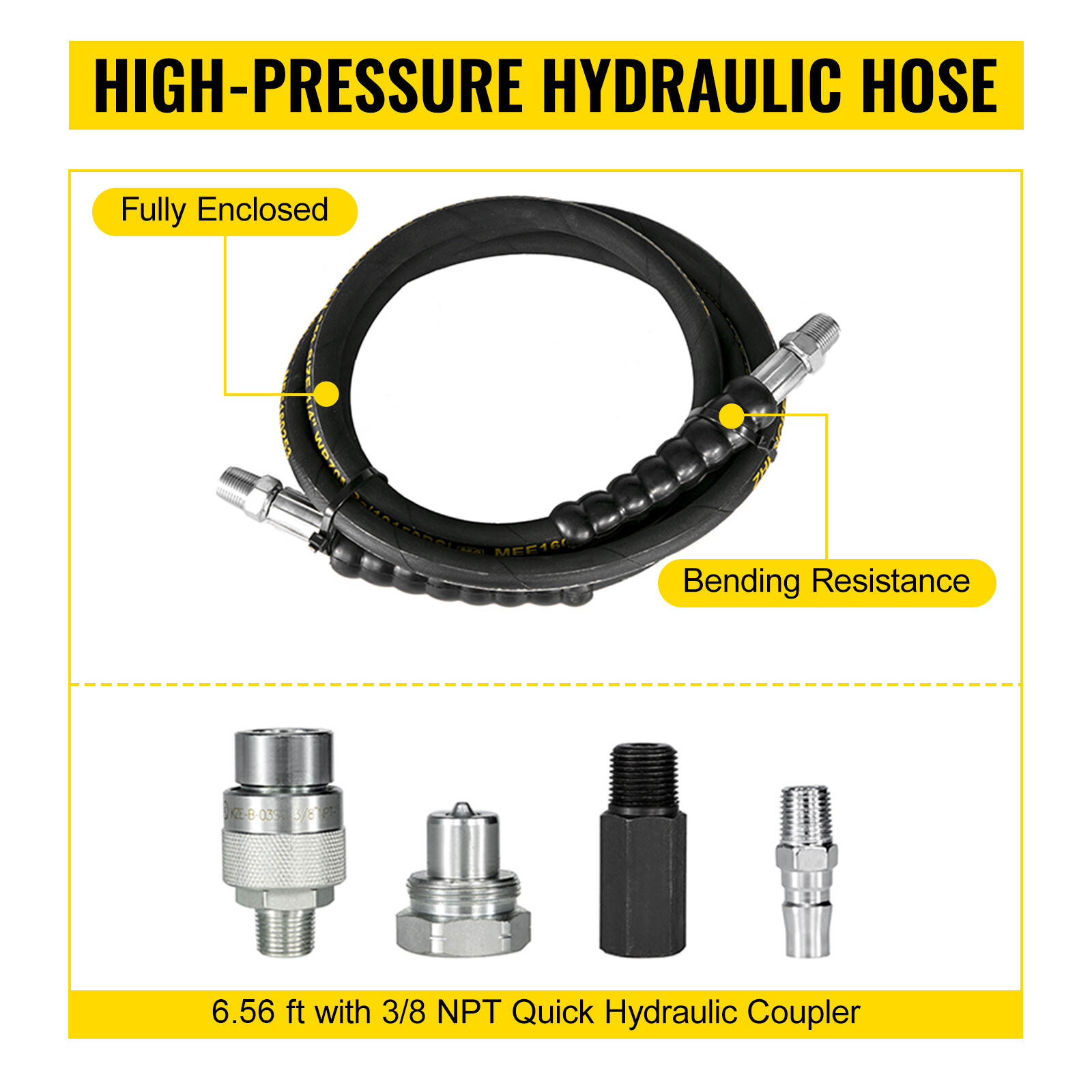 VEVOR Air Powered Hydraulic Pump 10,000 PSI Pack Release pressure Auto Repair
