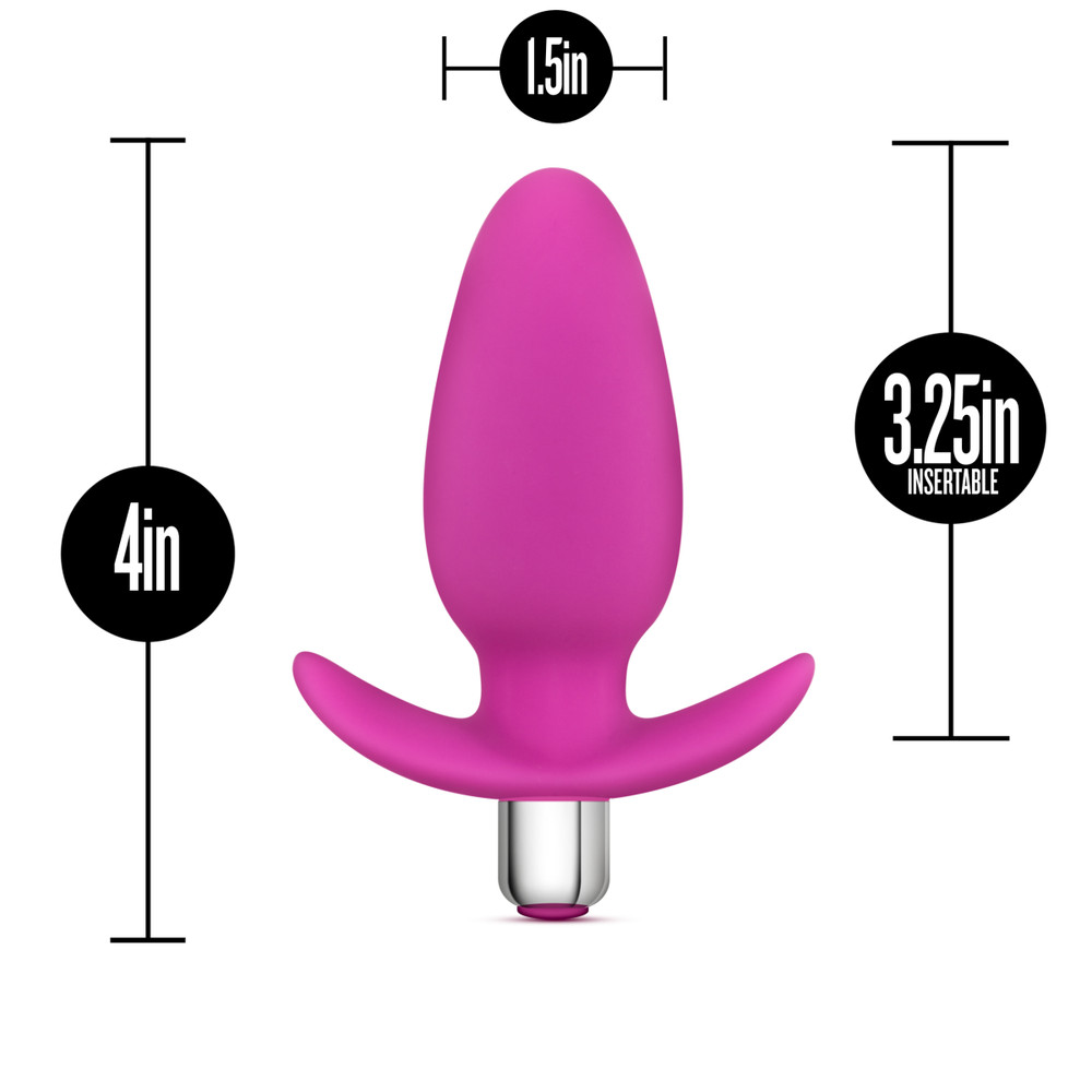 Blush Luxe -Soft Silicone Multi Speed Remote Controlled Vibrating Butt Plug