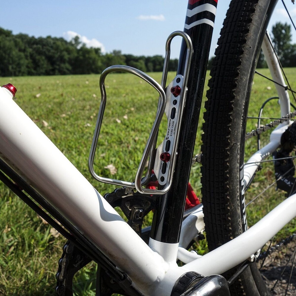 Wolf Tooth Components Morse Titanium Bottle Cage Ti, One Size