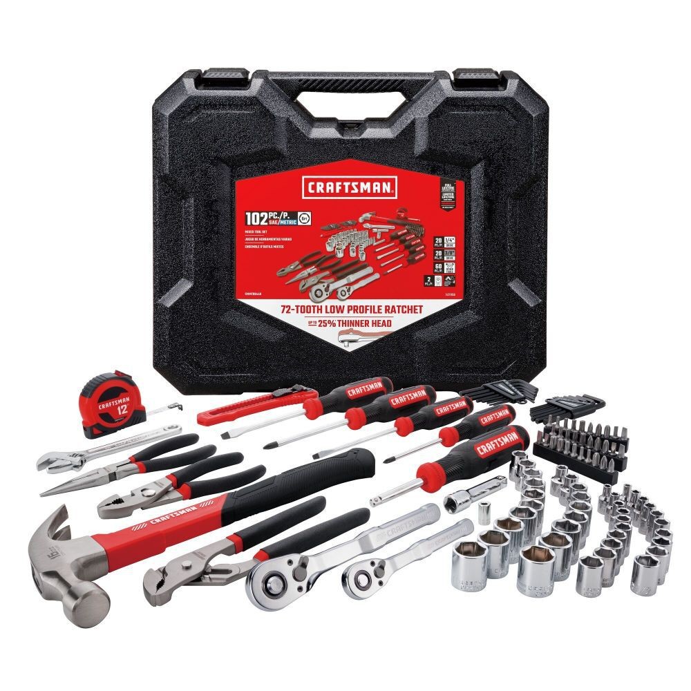 Craftsman 102Pc Mixed Mechanics Tool Set