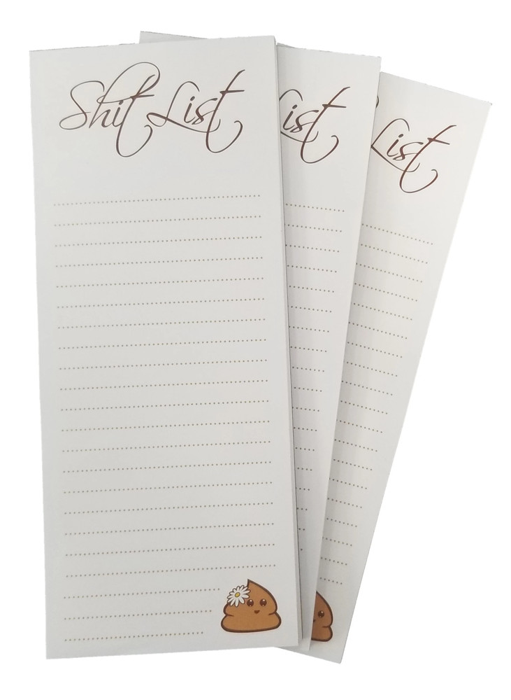3-Pack Value - "Sh!t List" Tear-off notepads