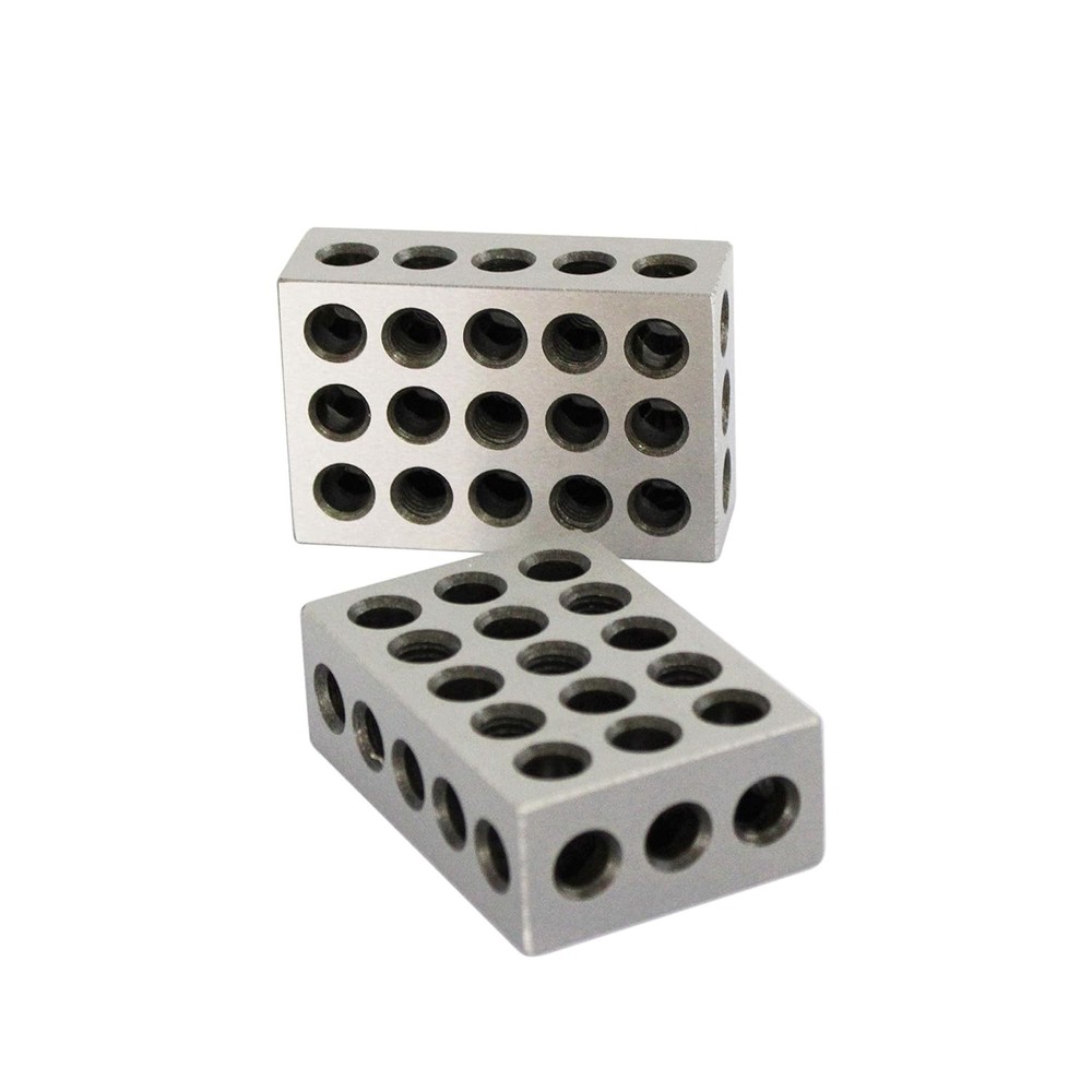 23 Holes Ultra Precision 1-2-3" Blocks 2pcs/Pair