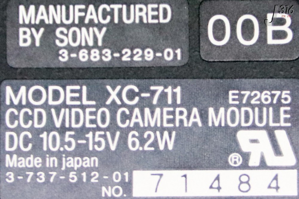 C0147 SONY RGB, CCD VIDEO CAMERA MODULE XC-711