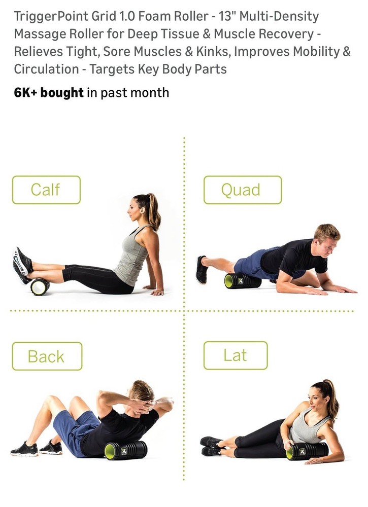 TriggerPoint Grid 1.0 Foam Roller - 13" Multi-Density Massage Roller