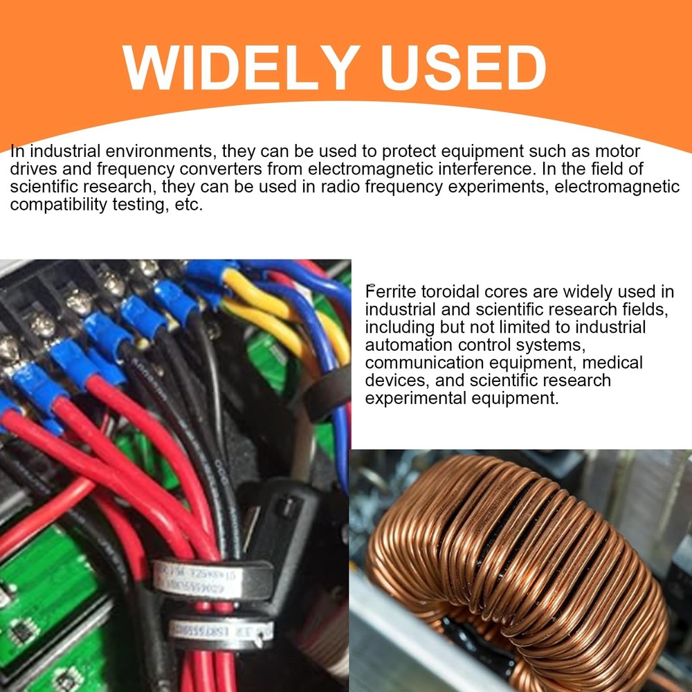 FT-140-43 Ferrite Ring Core (2-Pack), Used for Radio Frequency Interference/e...