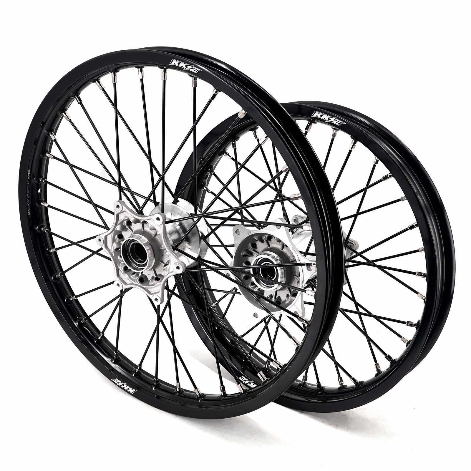 KKE 21/18'' Cast Black Spoke Wheels Rim for GAS GAS EC250 EC300 EX450F 2021-2024