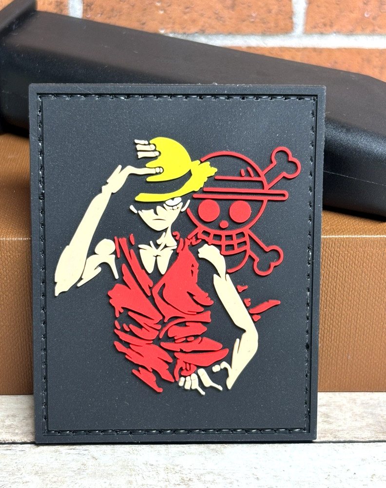 Tactical PVC Patch - Straw Hat One Piece Patch -  Morale Pirate Luffy Patch
