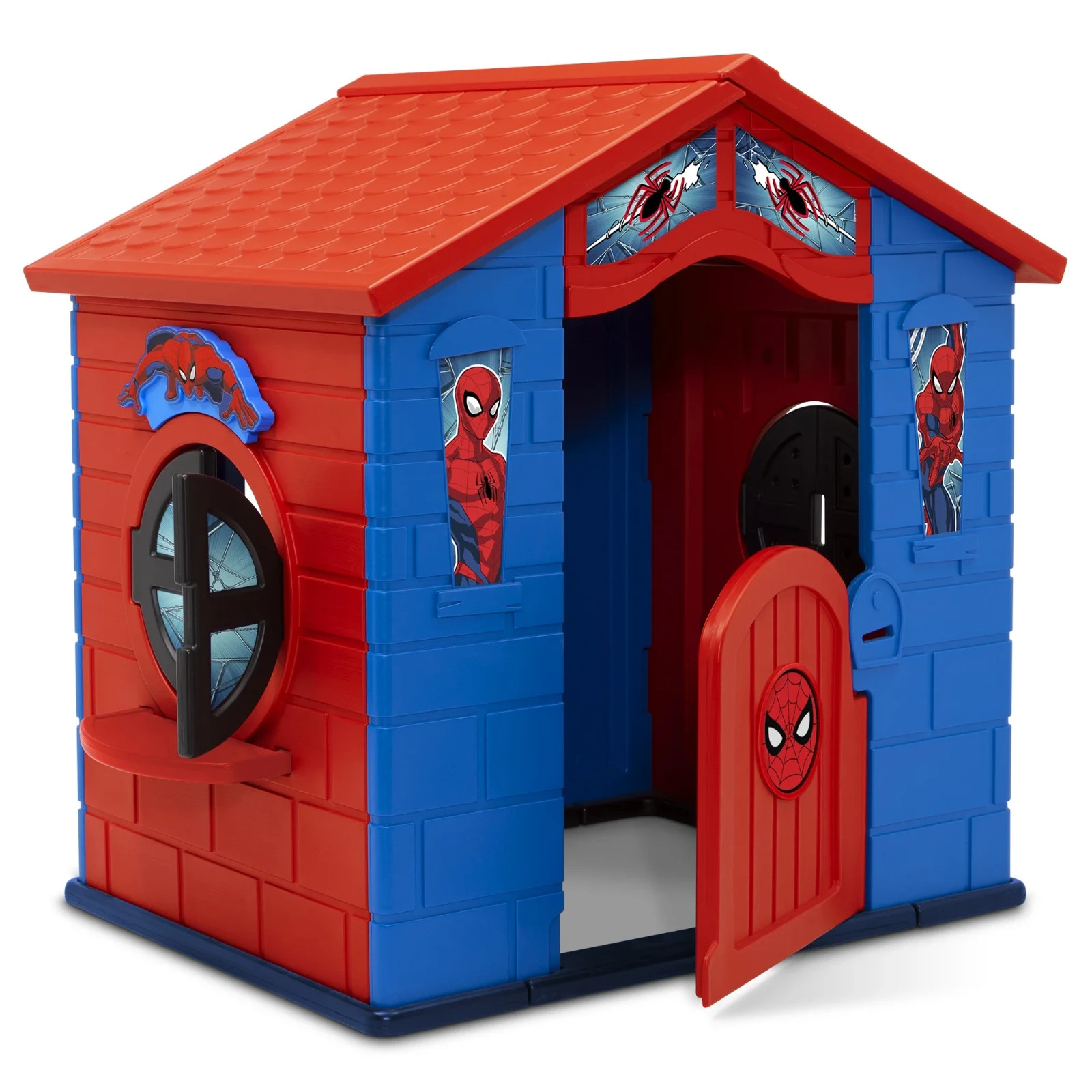 Marvel Spider-Man Plastic Indoor/Outdoor Playhouse with Easy Assembly by Delta C