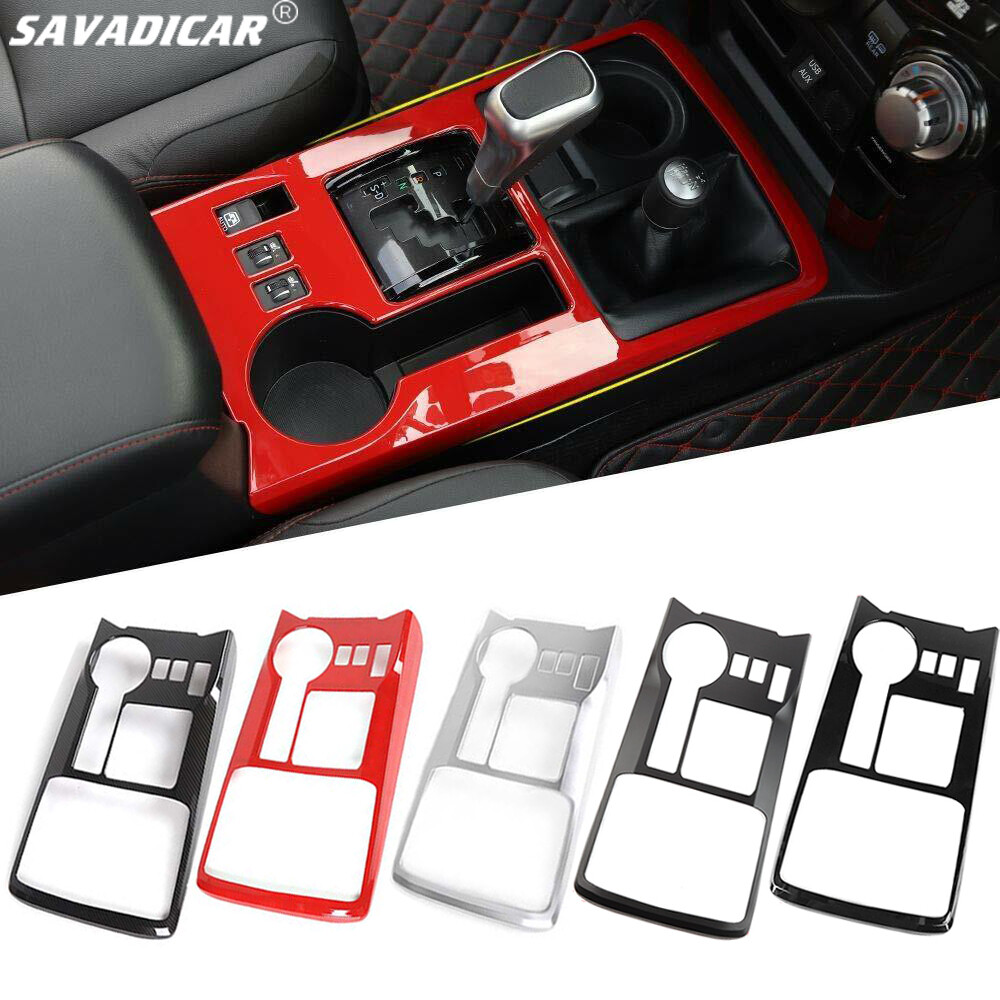 Car Center Console Gear Shift Box Panel Decoration Cover Trim For 4Runner 2010+