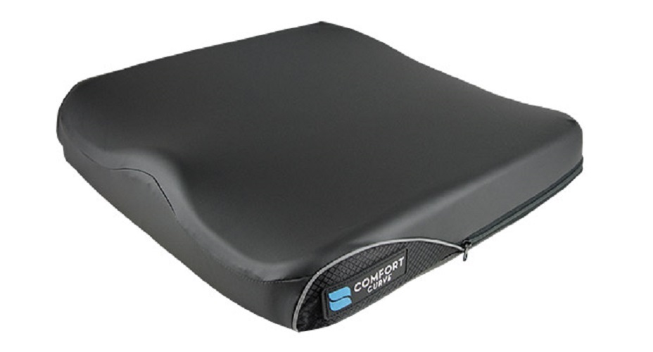 Curve Wheelchair Cushion Size: 18" x 18", Cover Type: Comfort-Tek