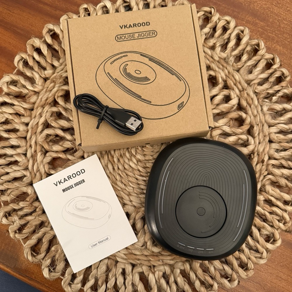 VKAROOD Mouse Jiggler USB Type-C – Automatic Movement Device with RGB Lights