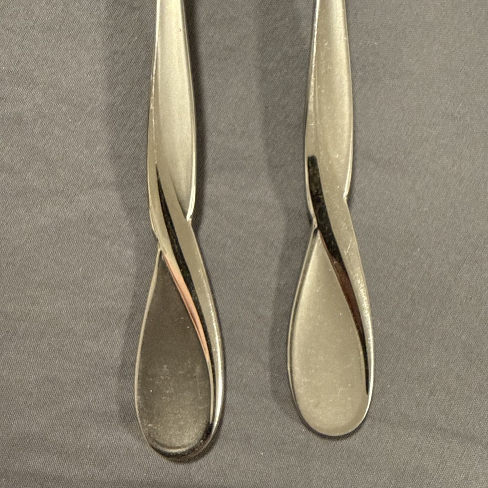 Oneida SATIN AQUARIUS Set 2 Dinner Fork Stainless 18/10 Silverware Flatware