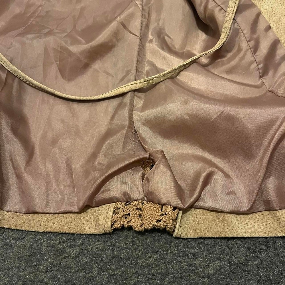 Y2K Suede Crochet Boho Jacket