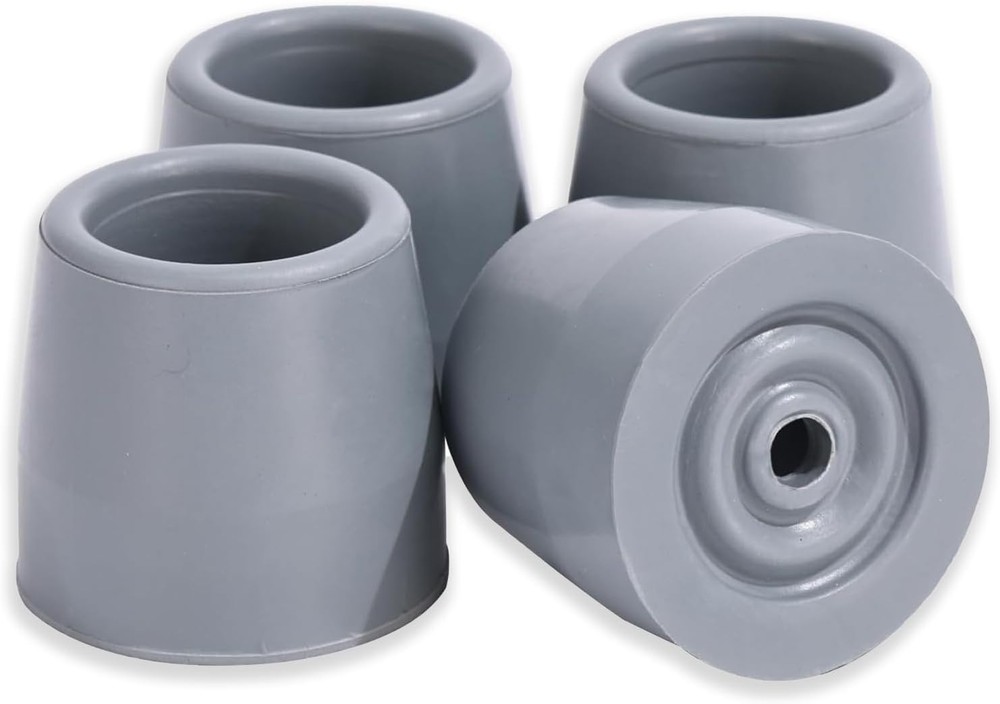 4PCS Walker Tips 1 1/8 '' Heavy Duty Replacement Rubber Tips for Walkers, Commod