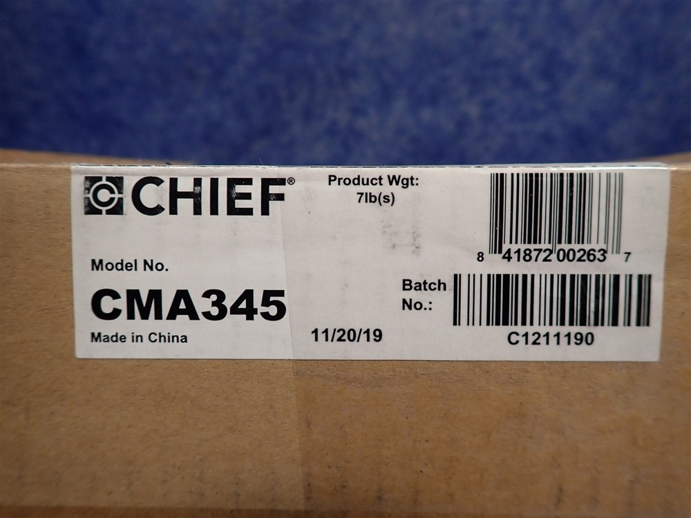 Chief CMA345 Structural Ceiling Plate with Rubber Flex Joint (G129)