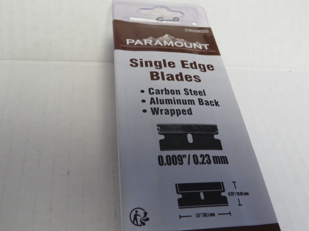 25 ) QUALITY MADE EXTRA SHARP INDUSTRIAL STRENGTH SINGLE EDGE RAZOR BLADES