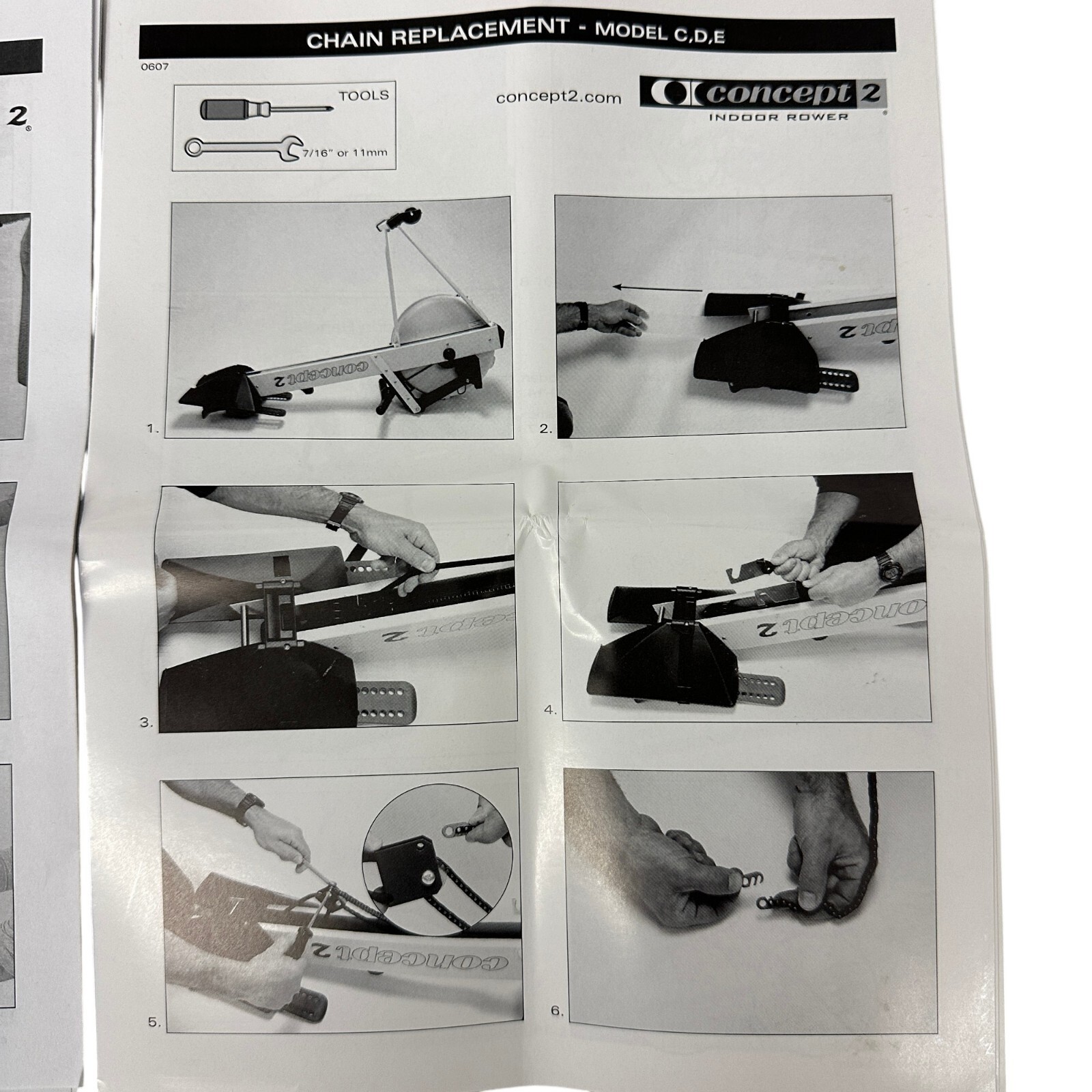 Genuine Concept2 Drive Chain Assembly 1915 for RowErg Model C D E Indoor Rowers