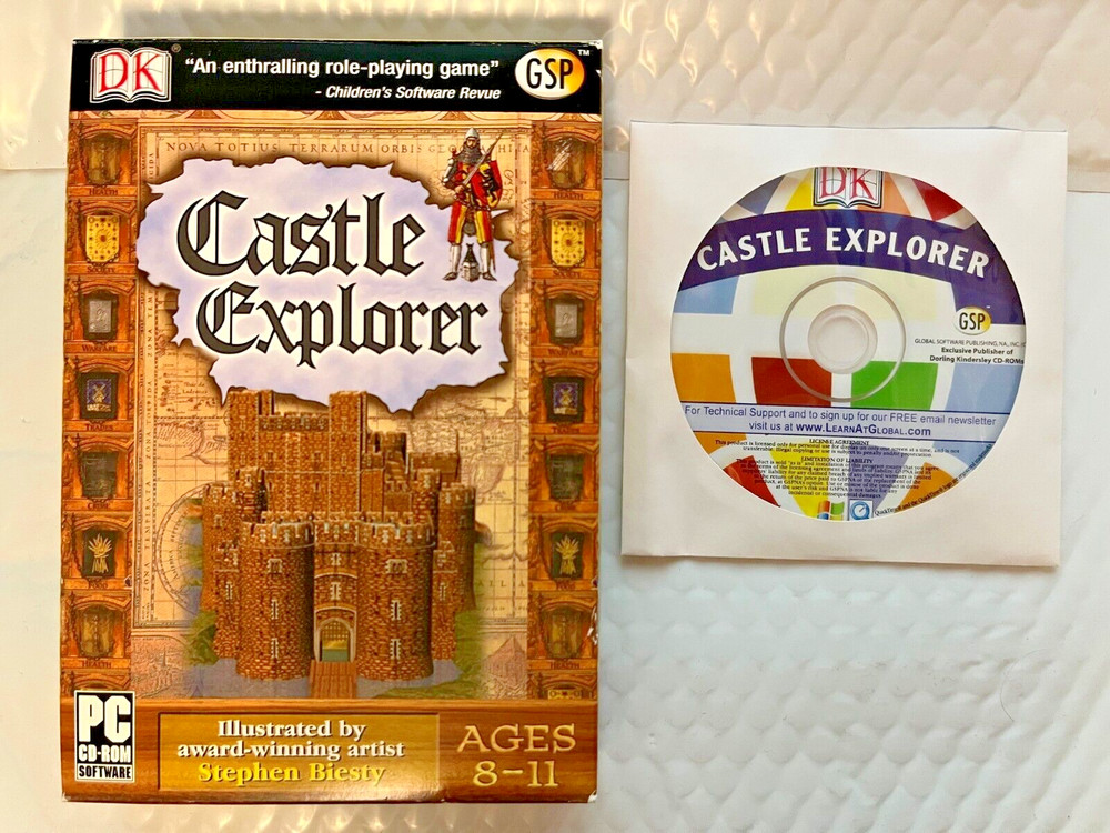 Castle Explorer DK Role-Playing Game PC CD ROM software Win 95/98/2000/ME/XP