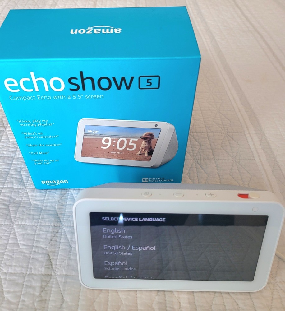 Amazon Echo Show 5 (2nd Gen) Smart Display Speaker w/Alexa - White
