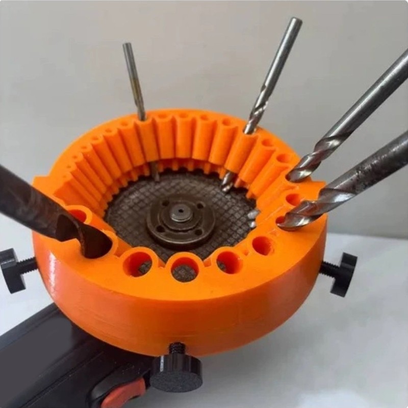 Drill Bit Sharpener Tool with Electric Grinding Capability for Home and Workshop