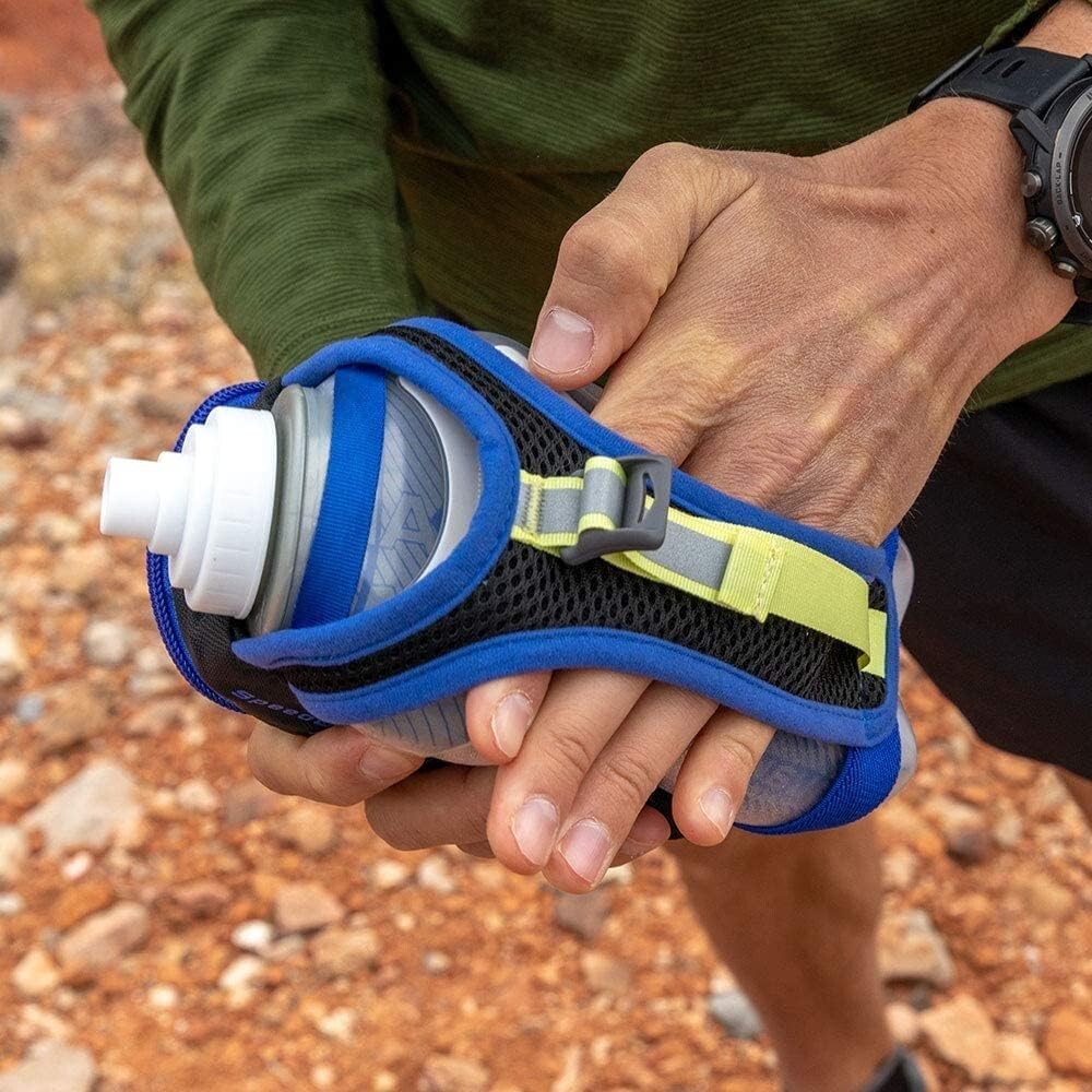 Adjustable Handheld Running Water Bottle with Safety Features & Insulation=