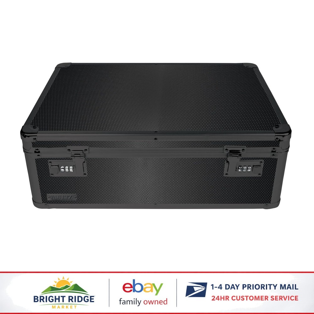 Security Storage Chest with Push Button Control for Documents and Electronics