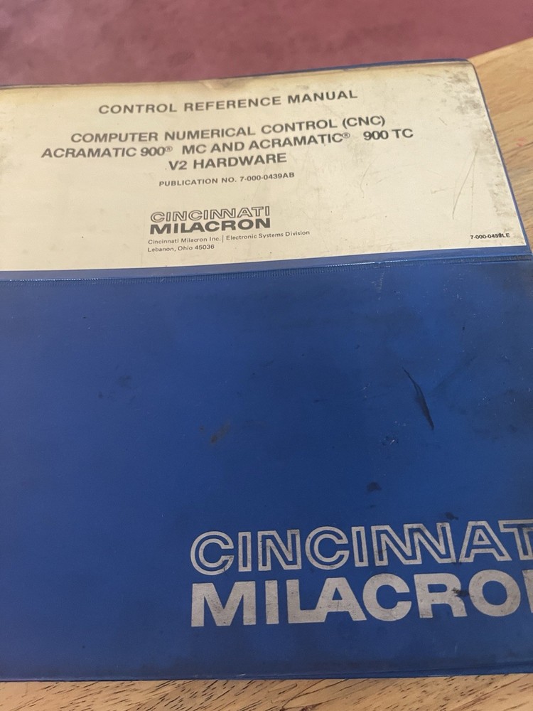 CincinnatiMilacronCinturnSeriesC900 TCProgramming,Service,control Reference-3pcs