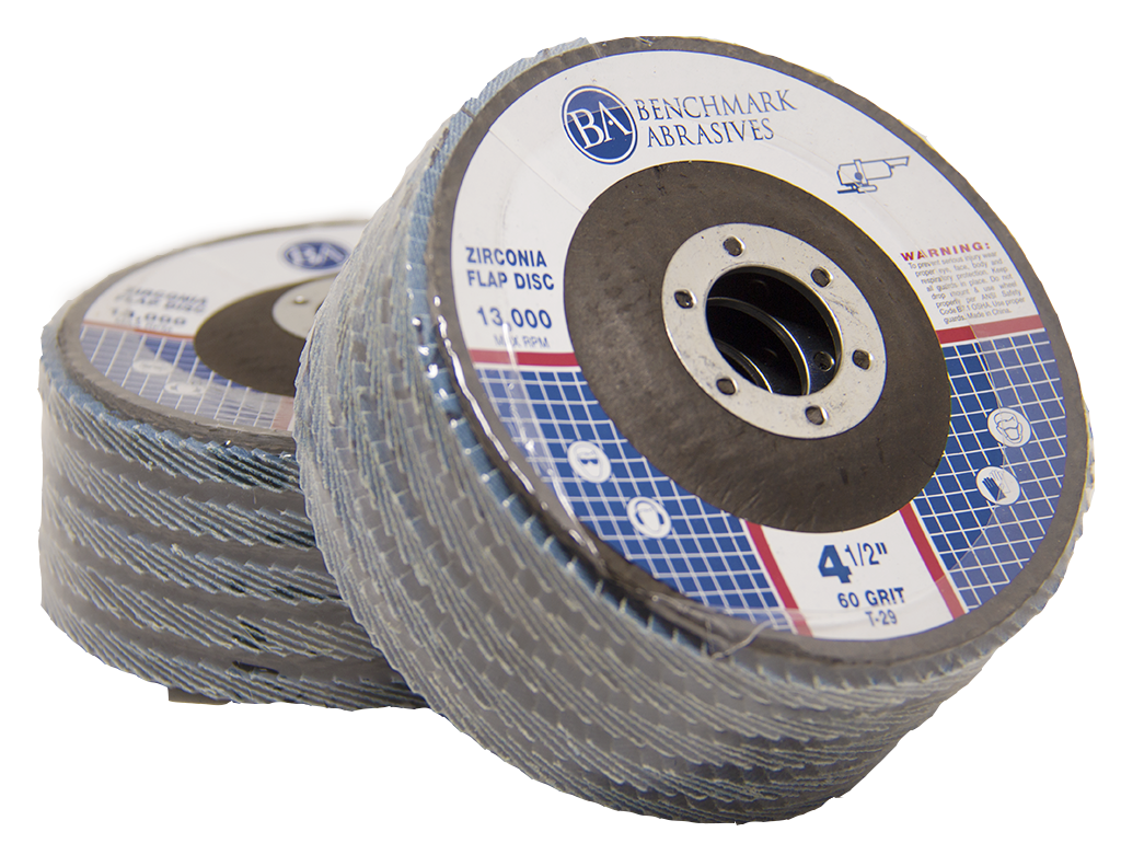 10 Pack 4.5” x 7/8" Professional 60 Grit Zirconia Flap Disc Grinding Wheels T29