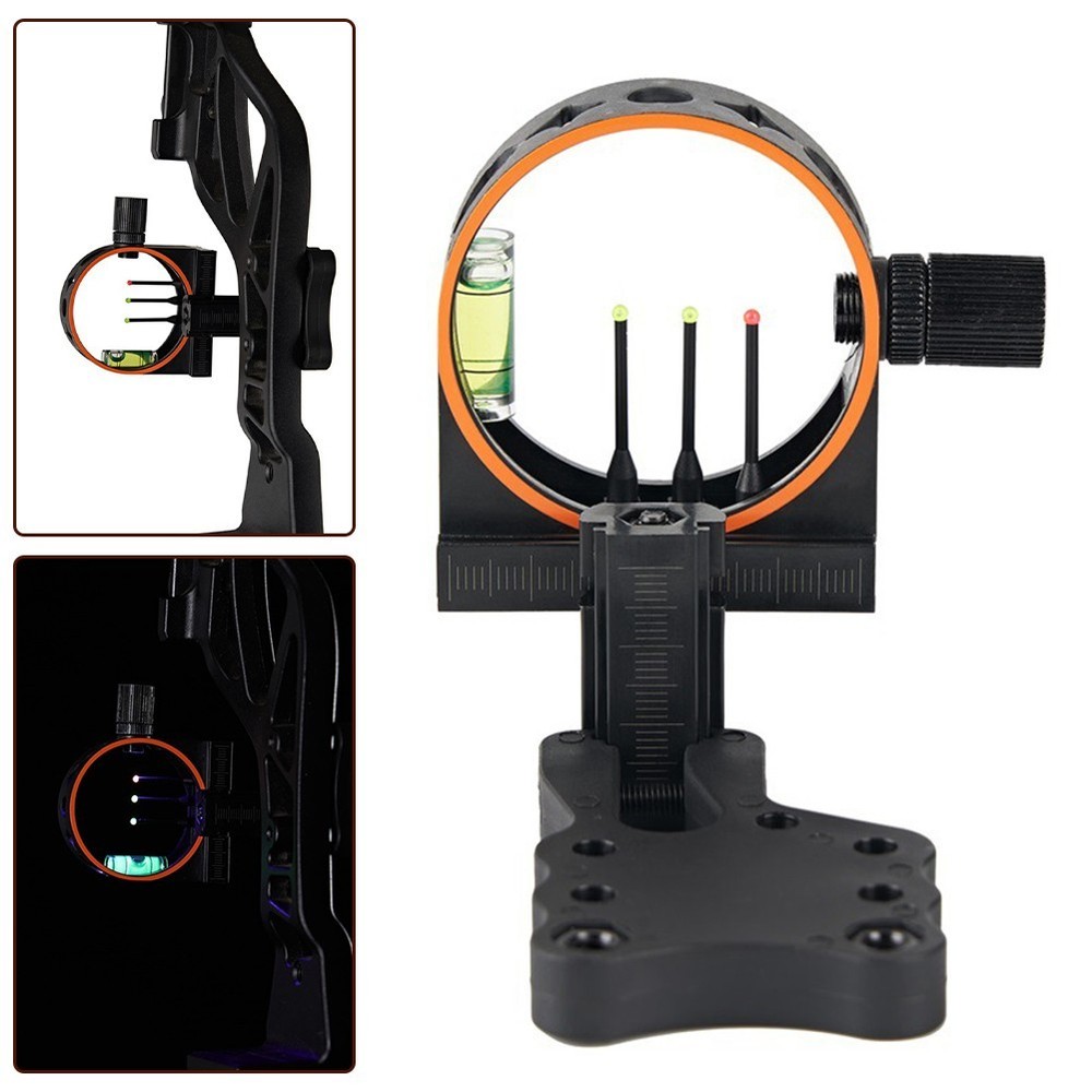 Easy to Adjust 3 Pin Bow Sight Improve Shootaccuracy for Compound Bows