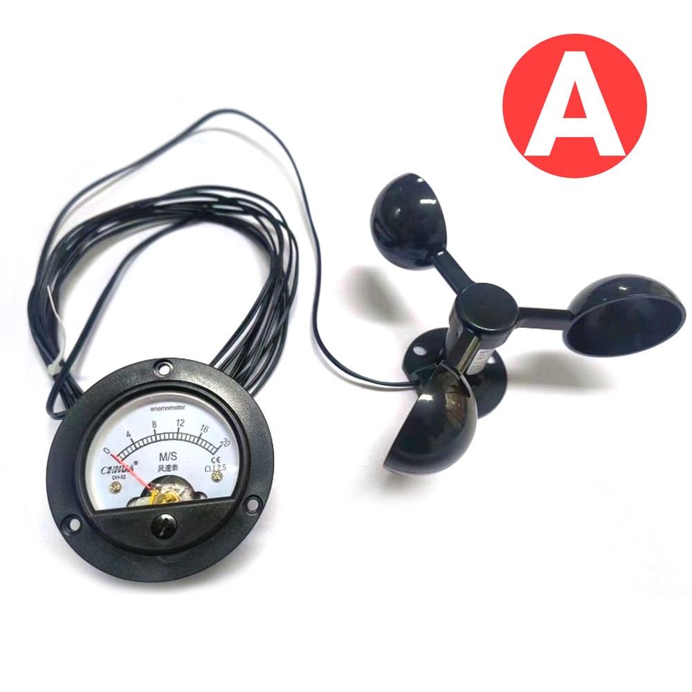Tower Crane Self-Generating Wind Speed Sensor Display Unpowered Anemometer NEW
