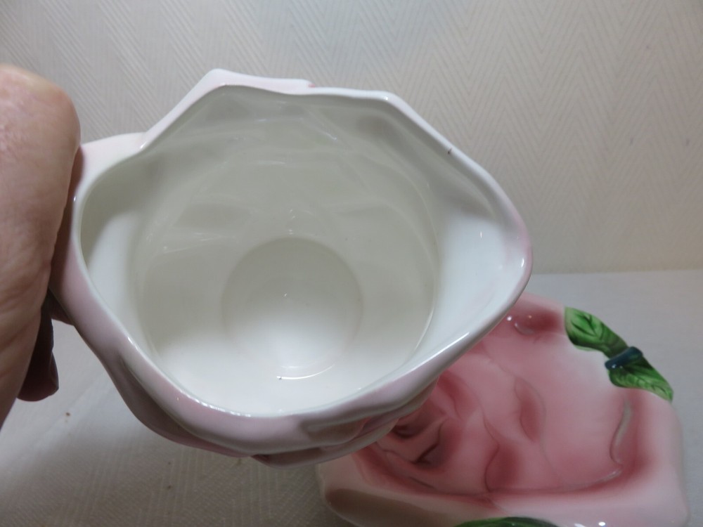 PY Japan ceramic countess rose pitcher and underplate