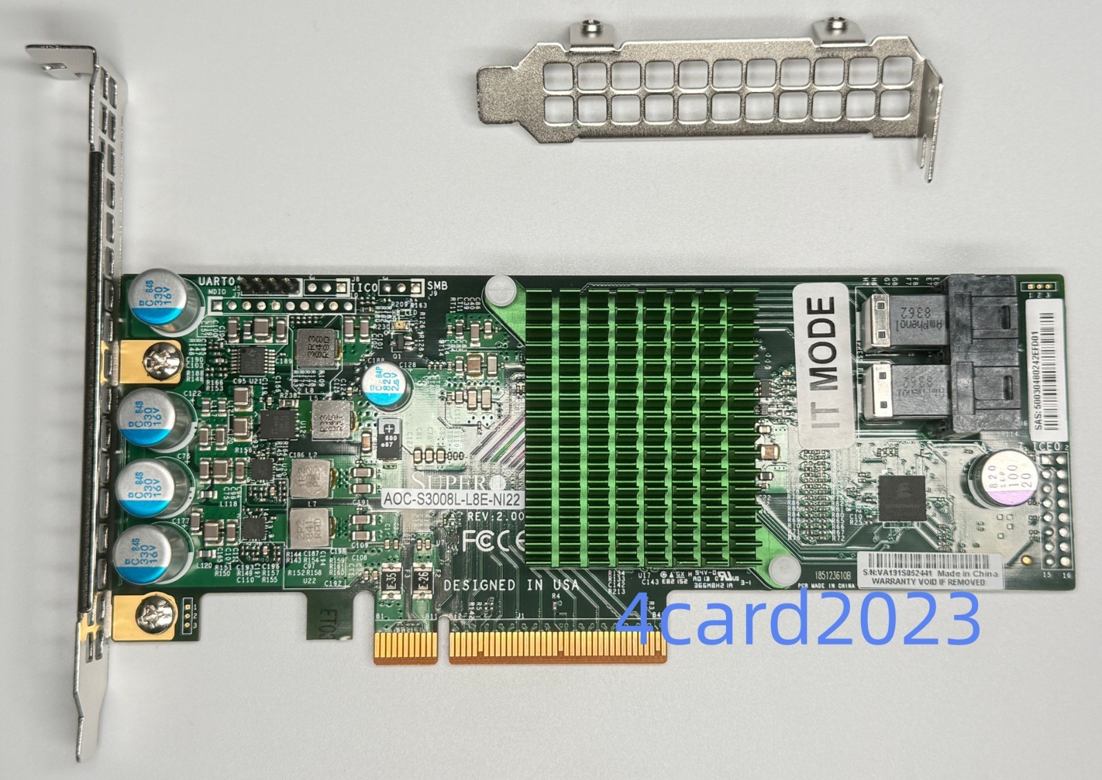 Supermicro AOC-S3008l-L8E-N122 12G HBA IT mode ZFS FreeNAS unRAID 2*SATA cable