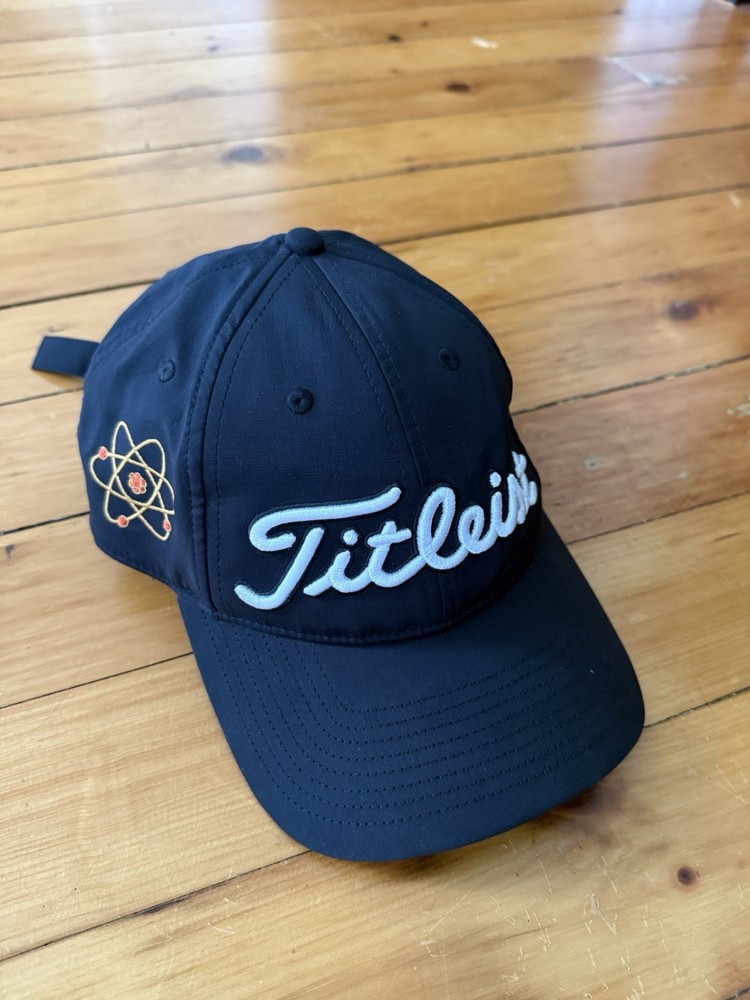 Titleist Golf Hat Cap Performance Adjustable Black The Rail Embroidered