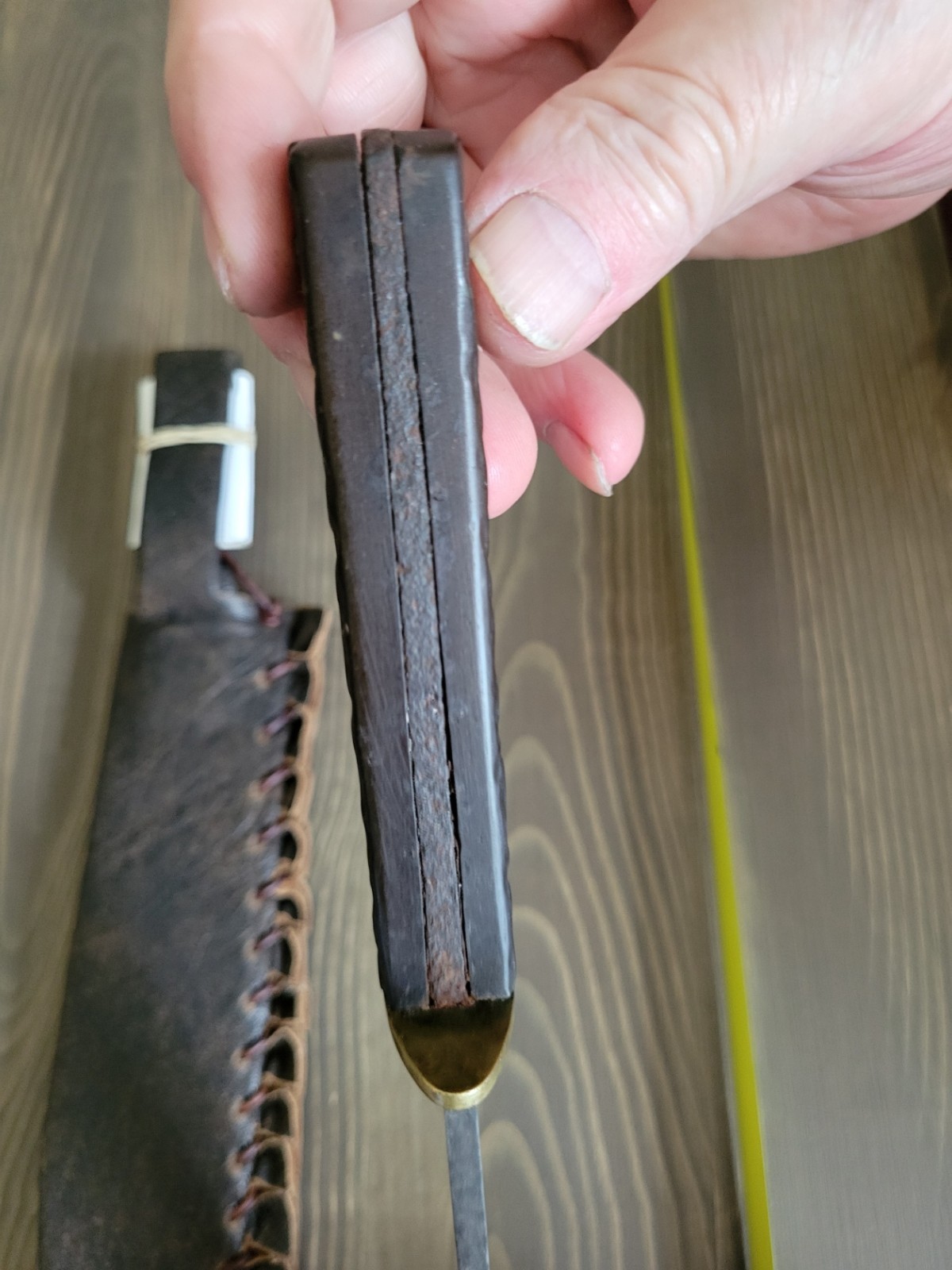 Bridgeport Gun Company Buffalo Handle Bowie Knife, Antique