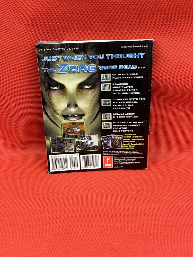 Starcraft Brood War Prima Strategy Guide Blizzard